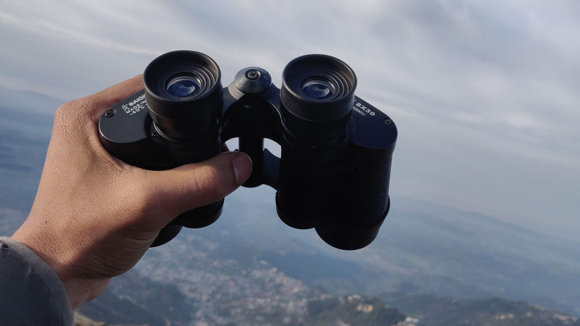 Binocular View from Triund Camp Site