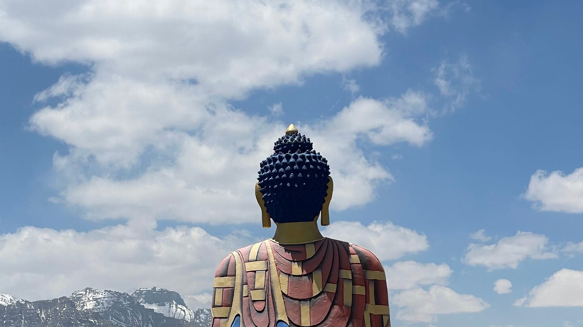 Buddha Statue in Langza - Back