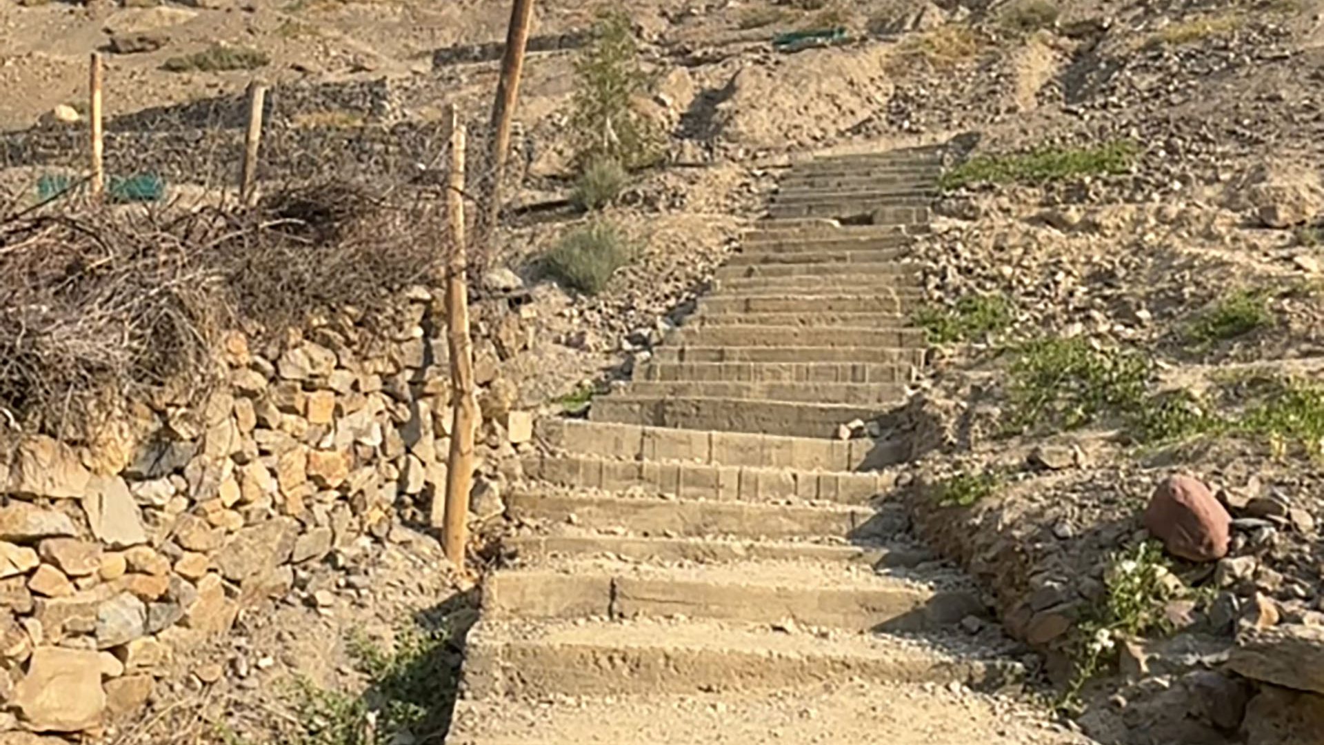 Stairs to Tabo Caves