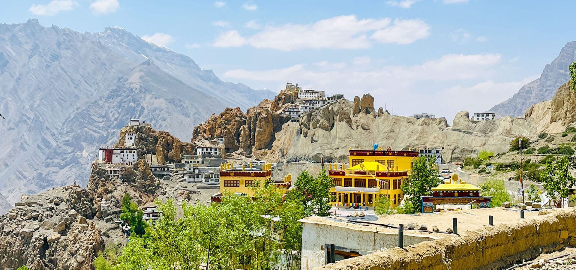 View of Dhankar Monastery from Dhankar Lake Route (1)