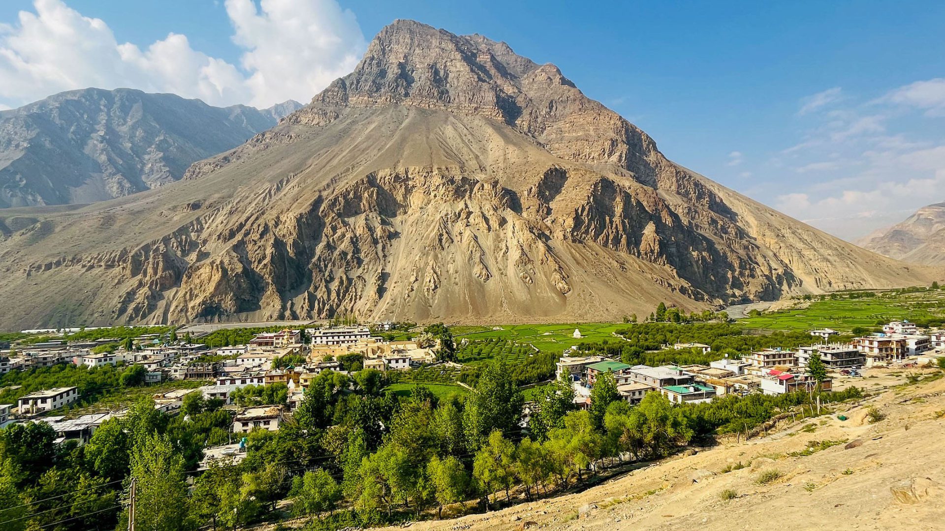 View of Tabo Village from Tabo Caves (1)