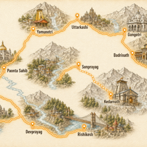 Char Dham Yatra Route Map