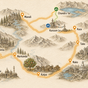 Spiti Circuit Route Map
