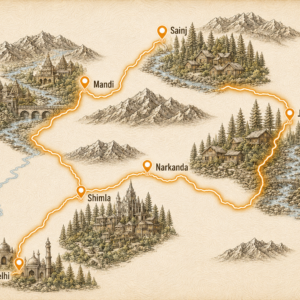 Tirthan Circuit Route Map